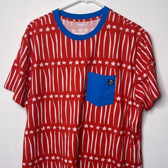 Rags to Raches Patriotic Stars and Stripes Short Sleeve​ - Picture 2 of 4